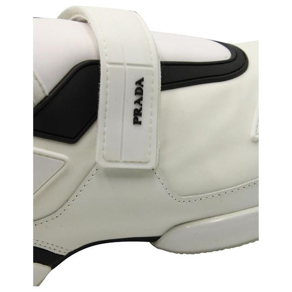 PRADA MEN'S CLOUDBUST SNEAKERS IN WHITE LEATHER - 10 UK (New in Box) - Picture 6 of 6